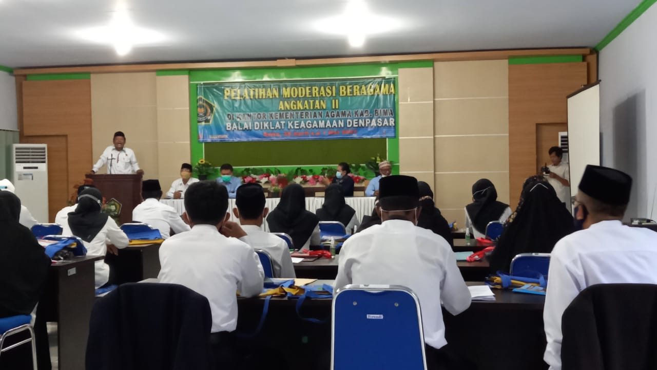 PELATIHAN MODERASI BERAGAMA ANGKATAN II KEMENTERIAN AGAMA KABUPATEN BIMA